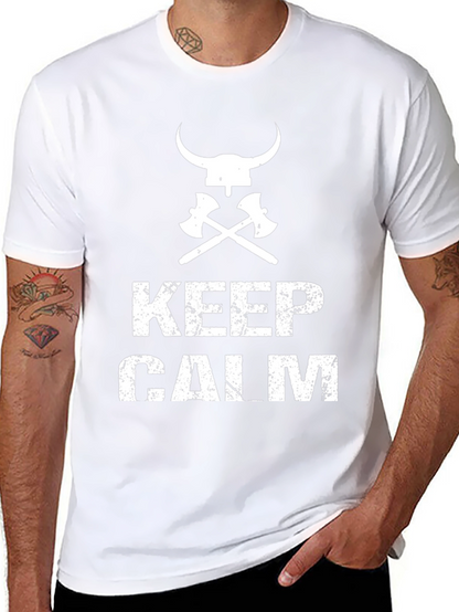 Keep Calm Viking Axe T-Shirt