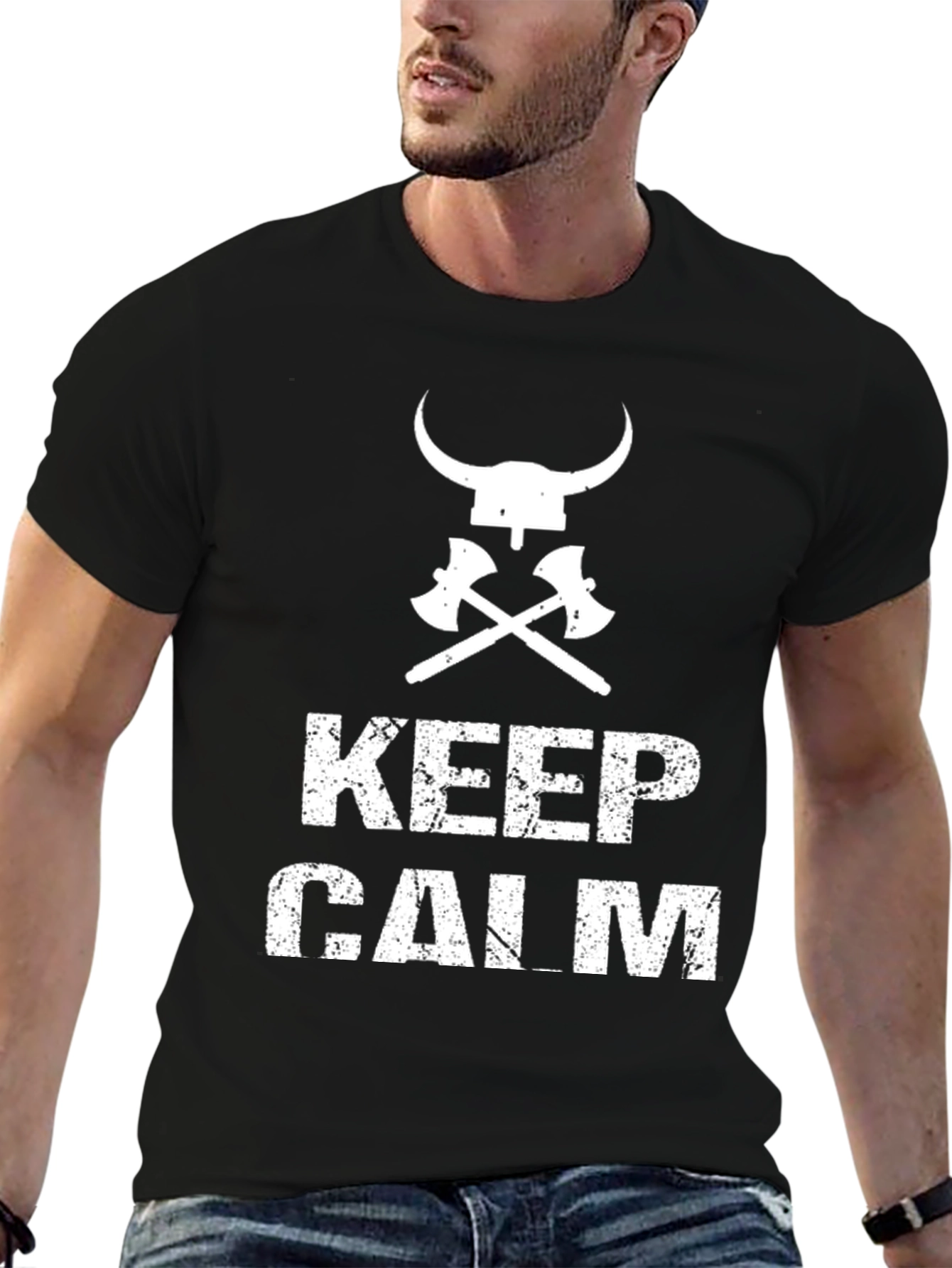 Keep Calm Viking Axe T-Shirt