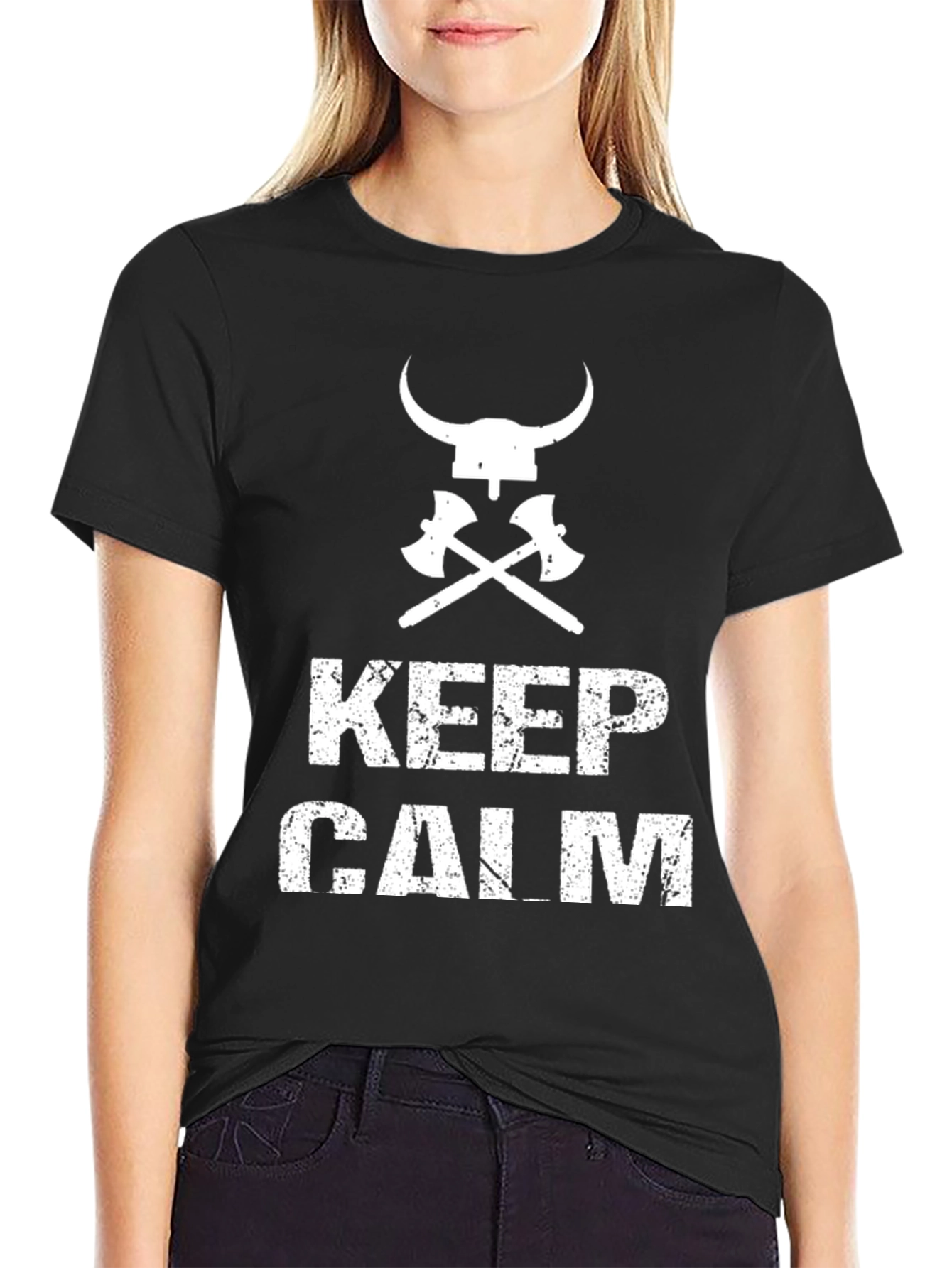 Keep Calm Viking Axe T-Shirt