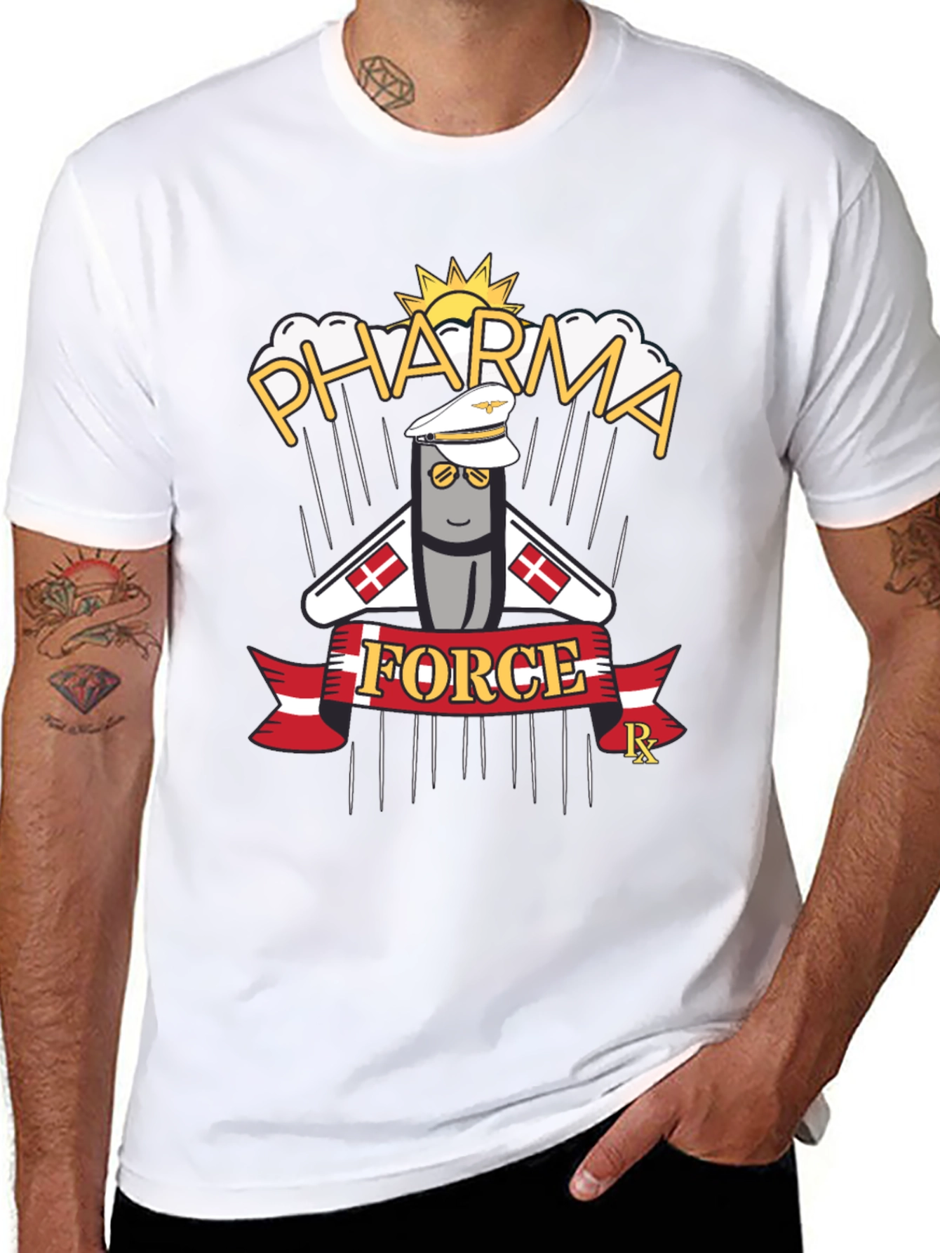 Pharma Force Graphic T-Shirt - Pill Pilot Design