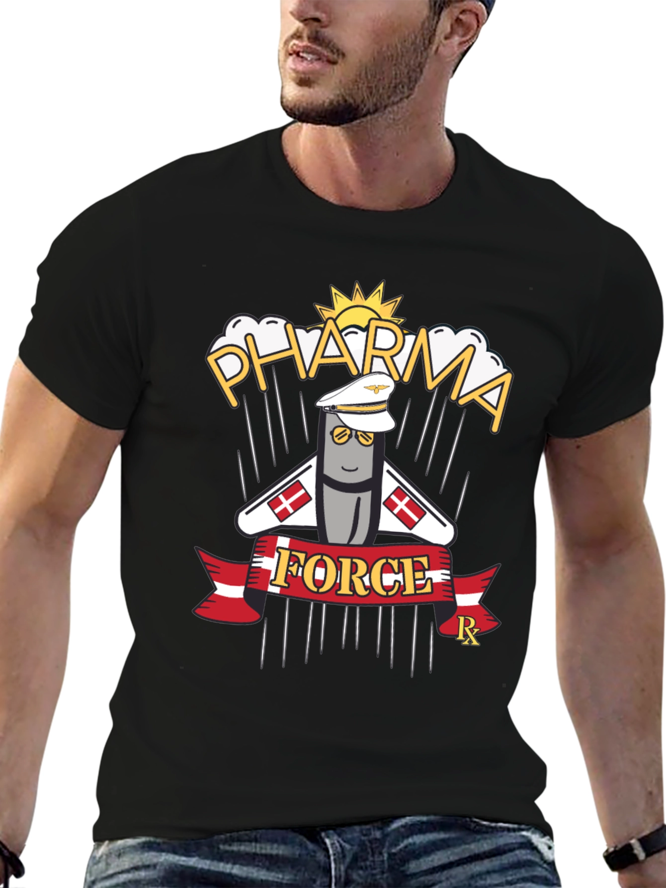 Pharma Force Graphic T-Shirt - Pill Pilot Design