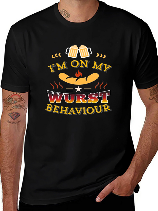 Im on My Wurst Behaviour Funny T-Shirt
