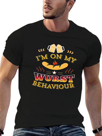 Im on My Wurst Behaviour Funny T-Shirt