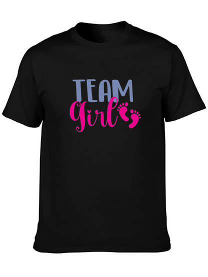 Team Girl T-Shirt - Baby Shower Gender Reveal Tee