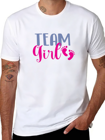 Team Girl T-Shirt - Baby Shower Gender Reveal Tee