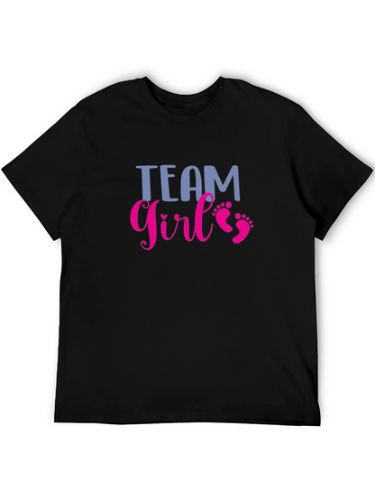 Team Girl T-Shirt - Baby Shower Gender Reveal Tee