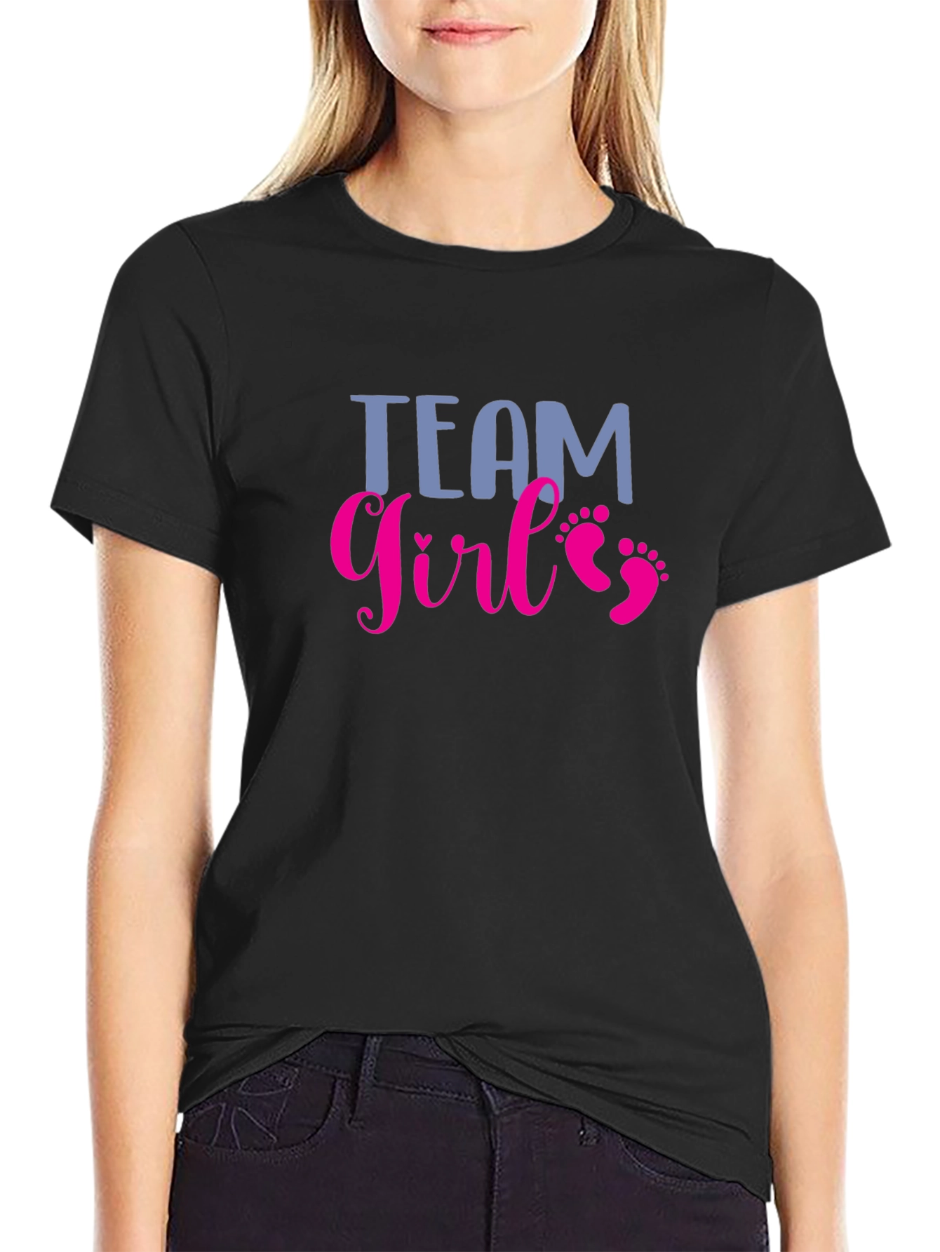 Team Girl T-Shirt - Baby Shower Gender Reveal Tee