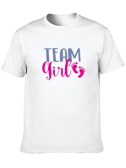 Team Girl T-Shirt - Baby Shower Gender Reveal Tee