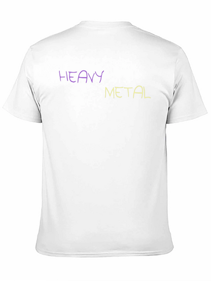 Heavy Metal T-Shirt Crew Neck Short Sleeve
