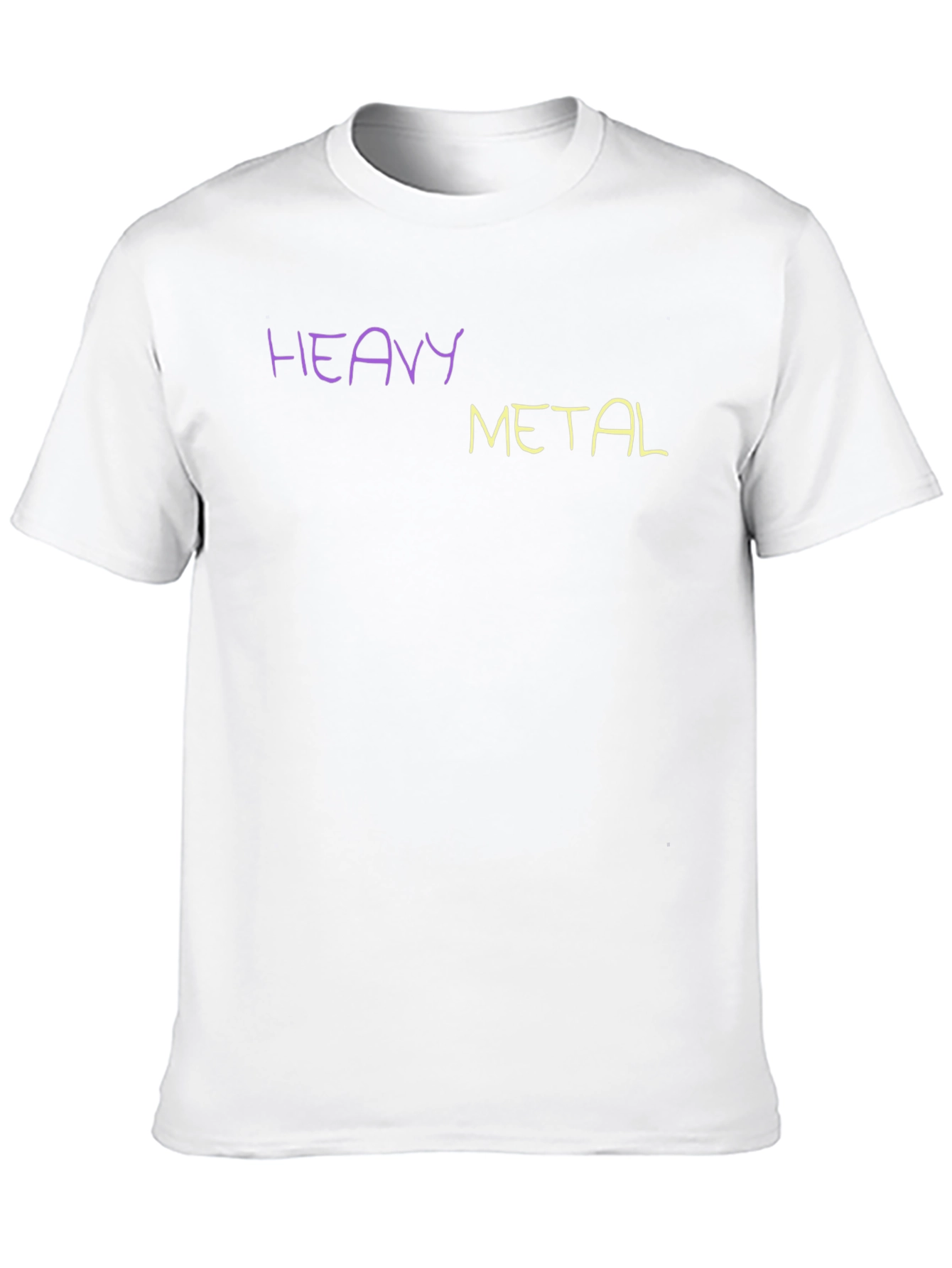 Heavy Metal T-Shirt Crew Neck Short Sleeve