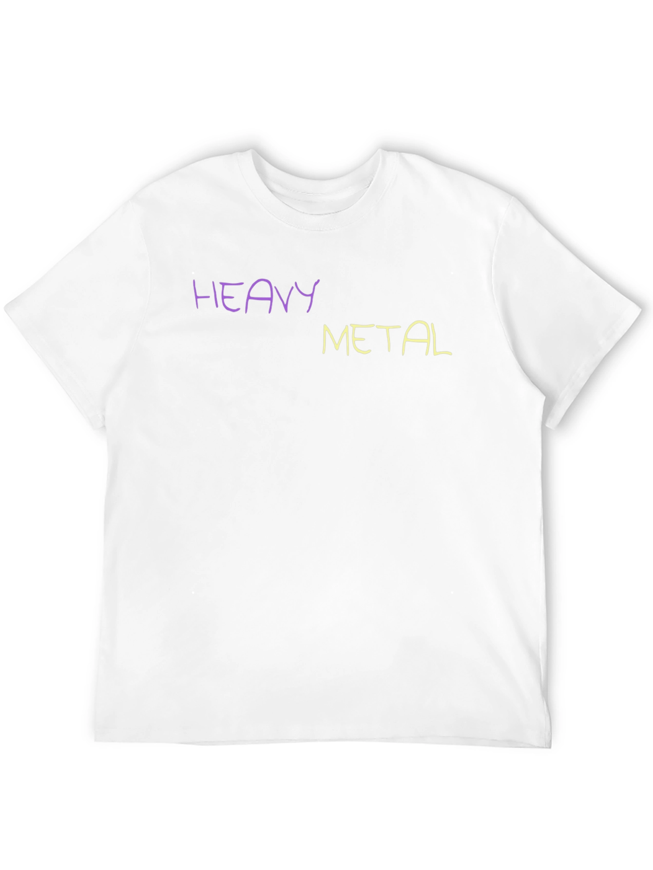 Heavy Metal T-Shirt Crew Neck Short Sleeve