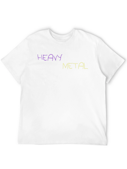 Heavy Metal T-Shirt Crew Neck Short Sleeve