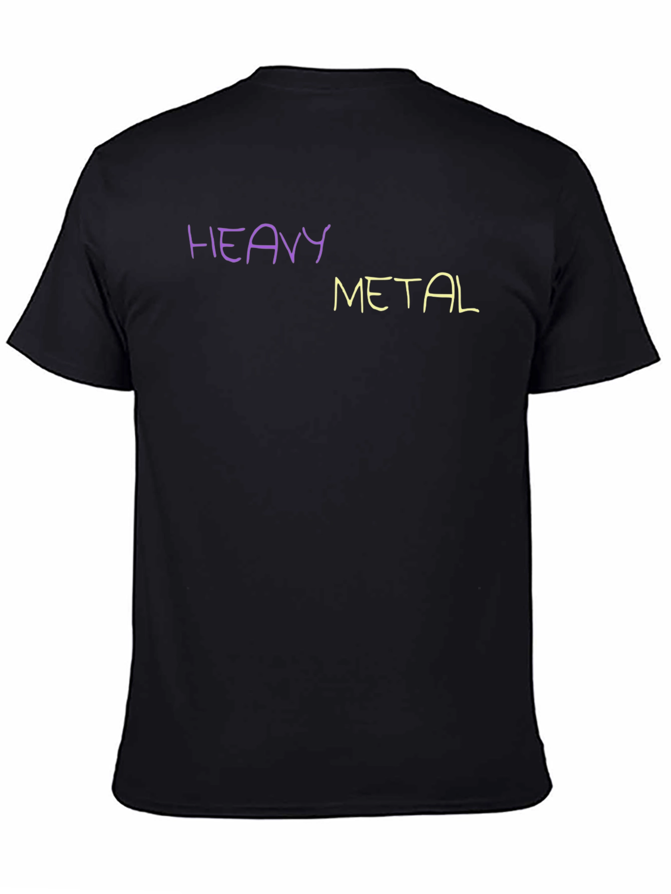 Heavy Metal T-Shirt Crew Neck Short Sleeve