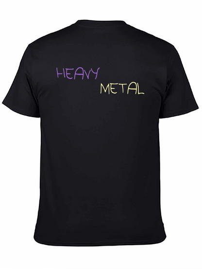Heavy Metal T-Shirt Crew Neck Short Sleeve
