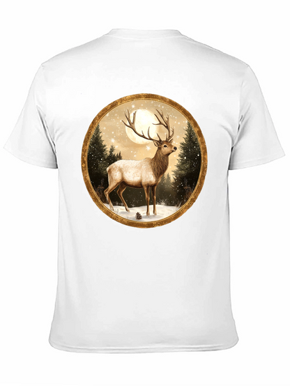 Elk Winter Scene Graphic Tee
