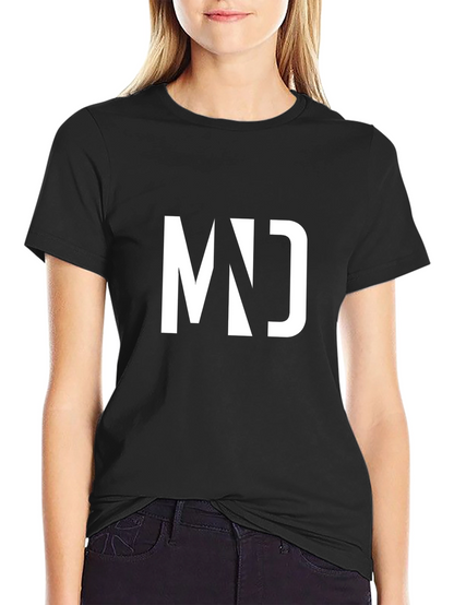 Modern MD Graphic Black T-Shirt for Men