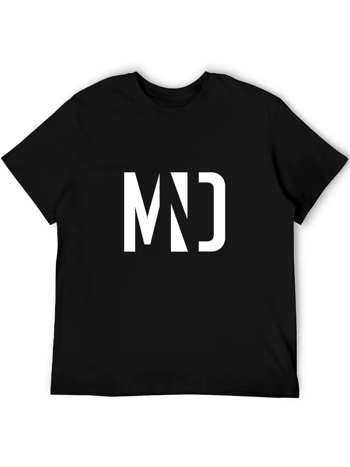 Modern MD Graphic Black T-Shirt for Men