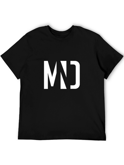 Modern MD Graphic Black T-Shirt for Men