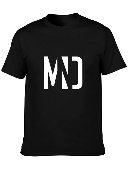 Modern MD Graphic Black T-Shirt for Men