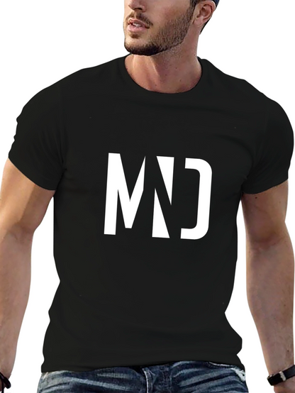 Modern MD Graphic Black T-Shirt for Men
