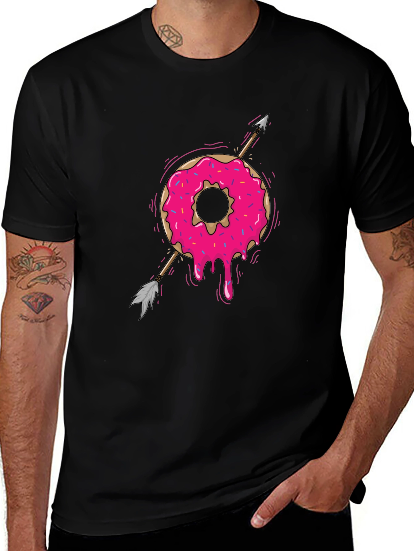 Donut Arrow T-Shirt - Sweet Graphic Tee