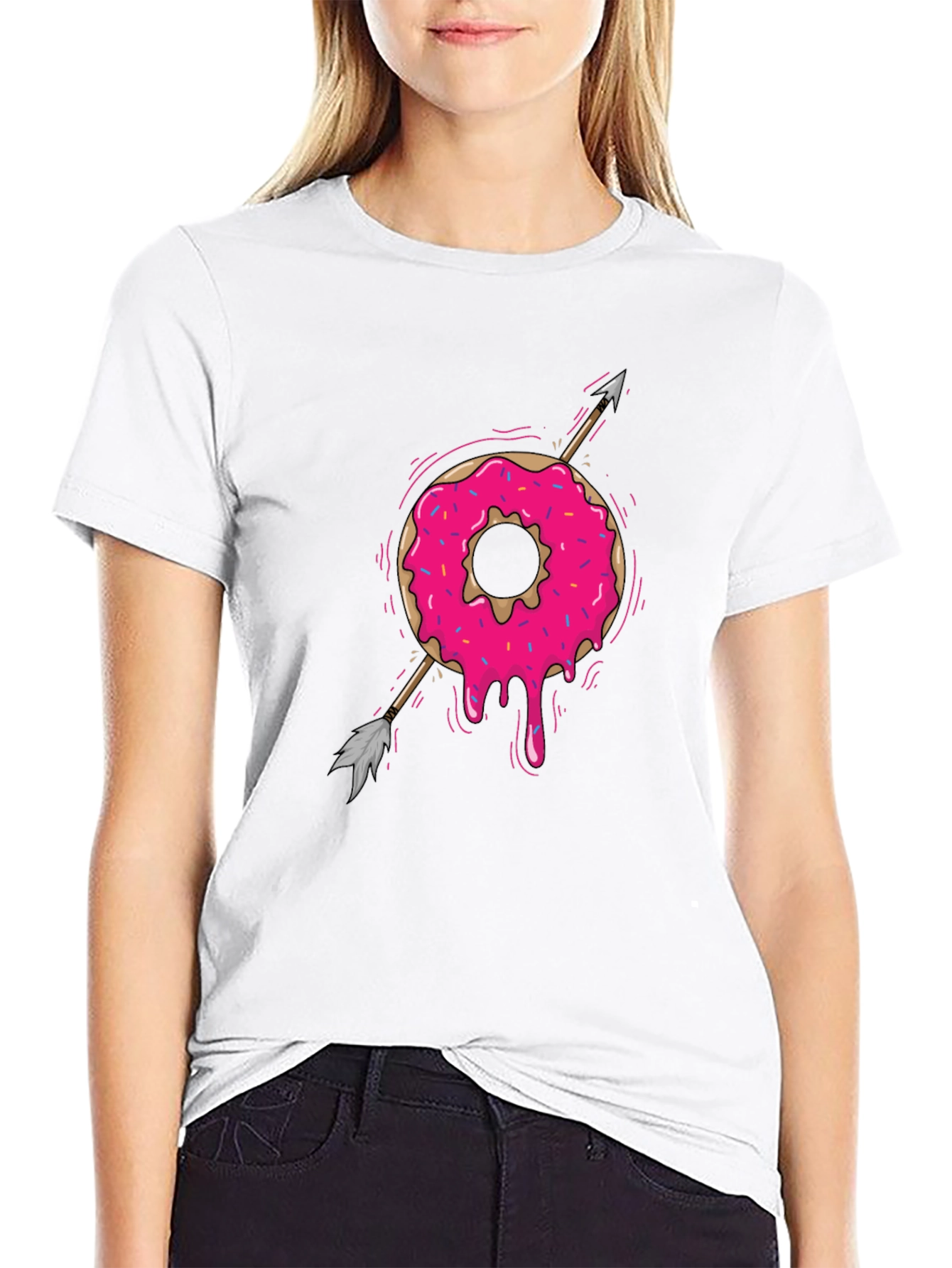 Donut Arrow T-Shirt - Sweet Graphic Tee