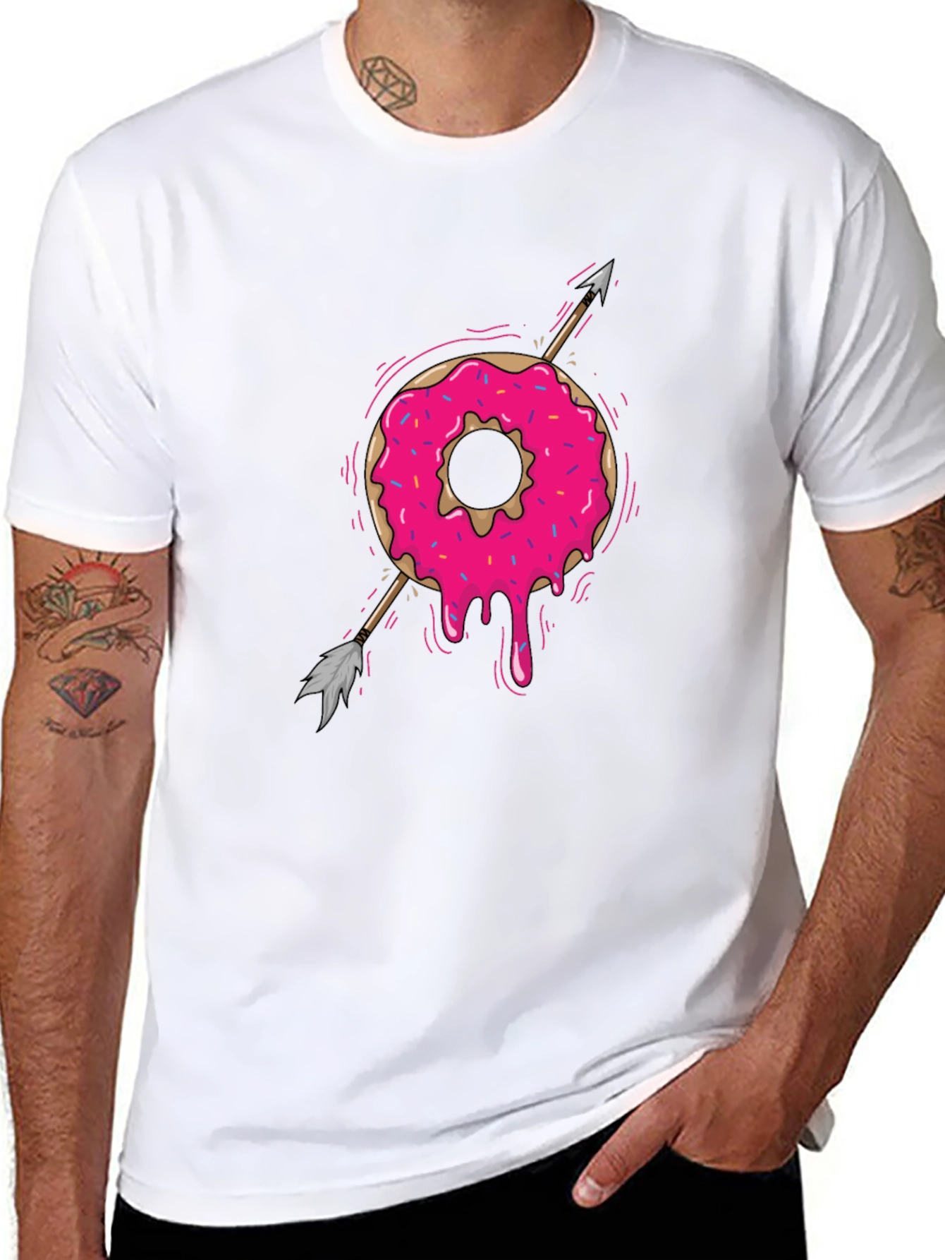 Donut Arrow T-Shirt - Sweet Graphic Tee