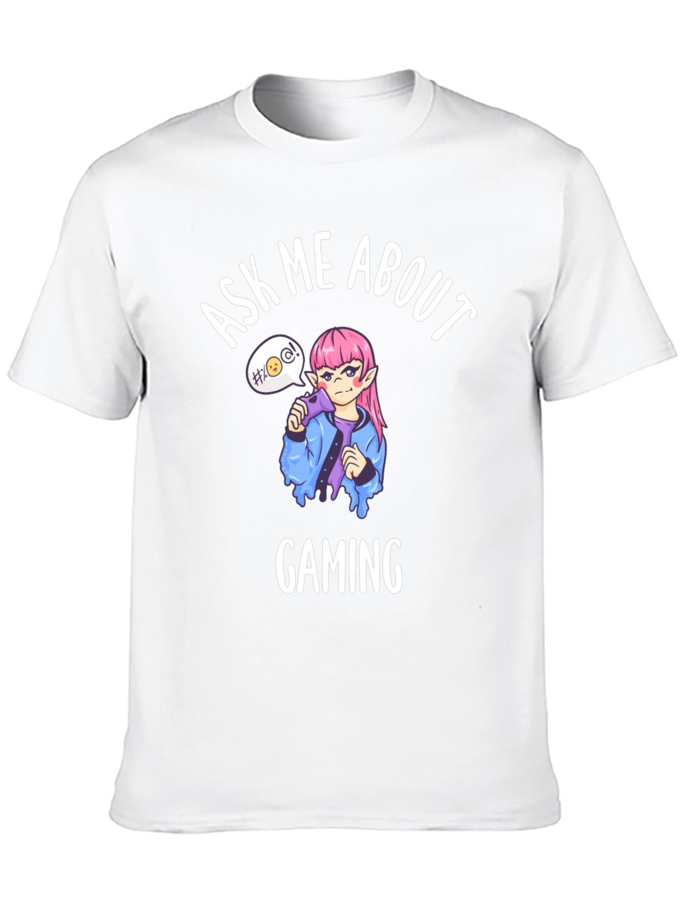Ask Me About Gaming T-Shirt - Anime Gamer Tee