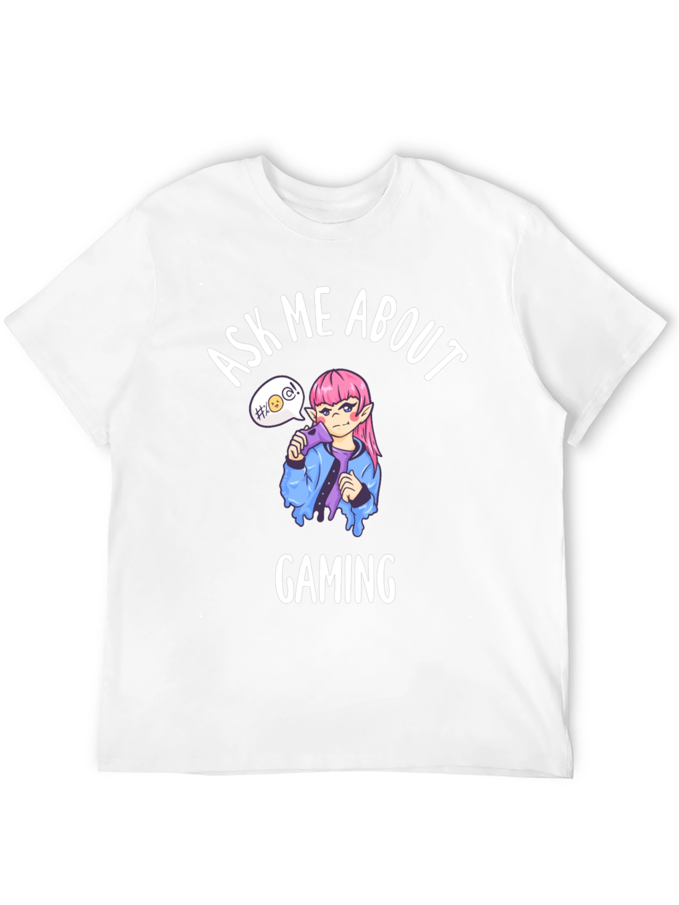 Ask Me About Gaming T-Shirt - Anime Gamer Tee