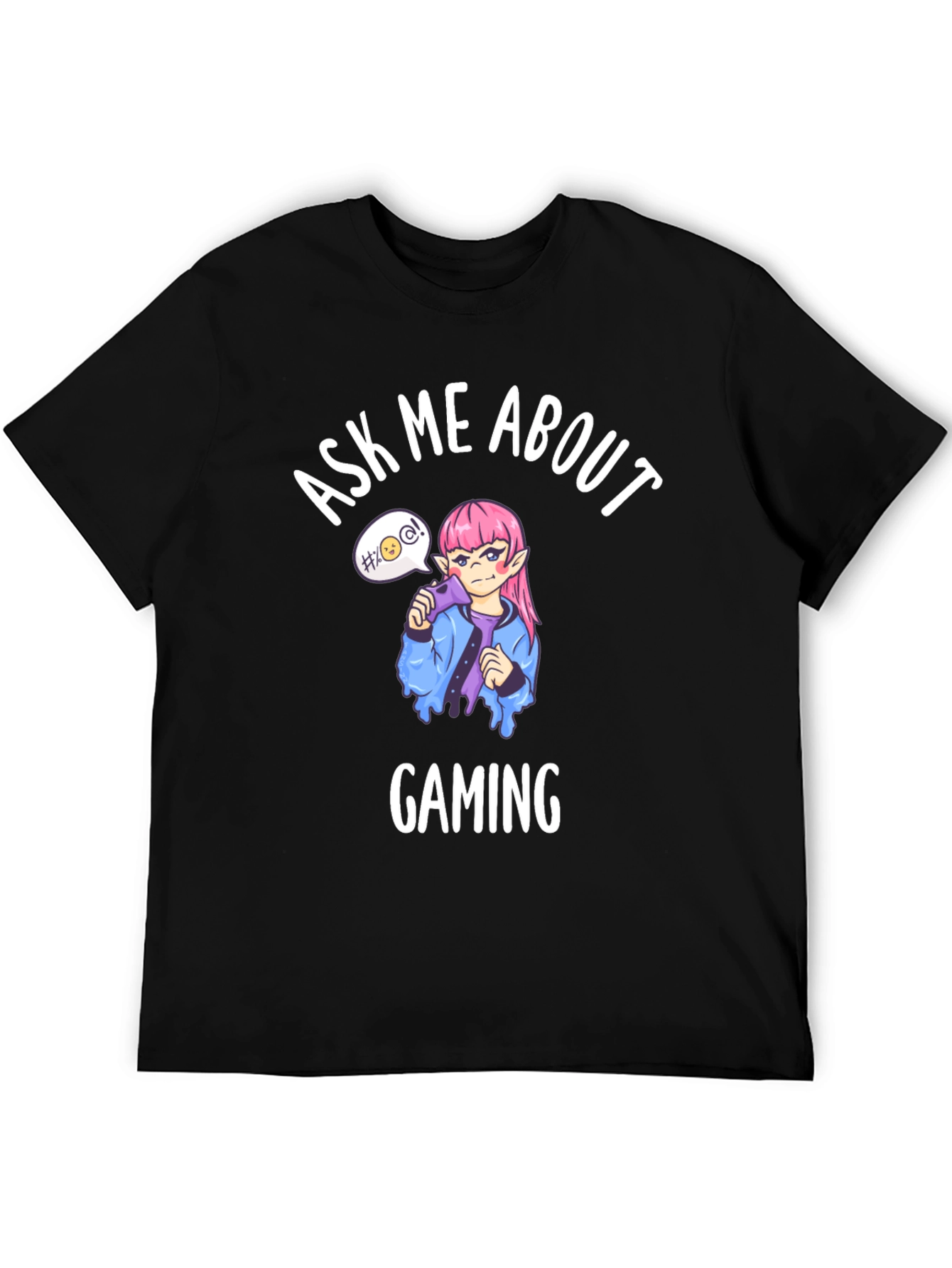 Ask Me About Gaming T-Shirt - Anime Gamer Tee