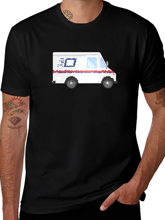 USPS Truck Graphic Tee - Black