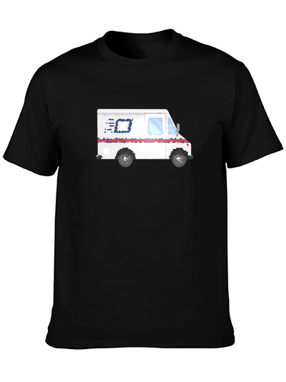 USPS Truck Graphic Tee - Black