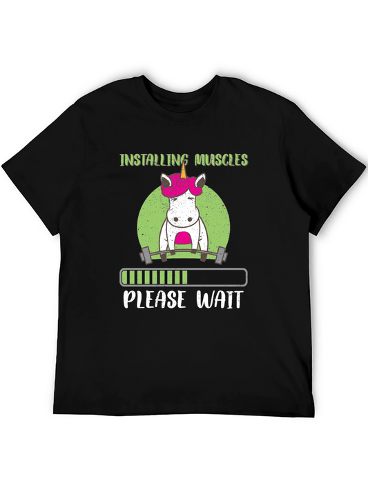 Installing Muscles Unicorn T-Shirt