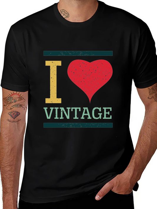 I Heart Vintage Graphic Tee - Retro Style