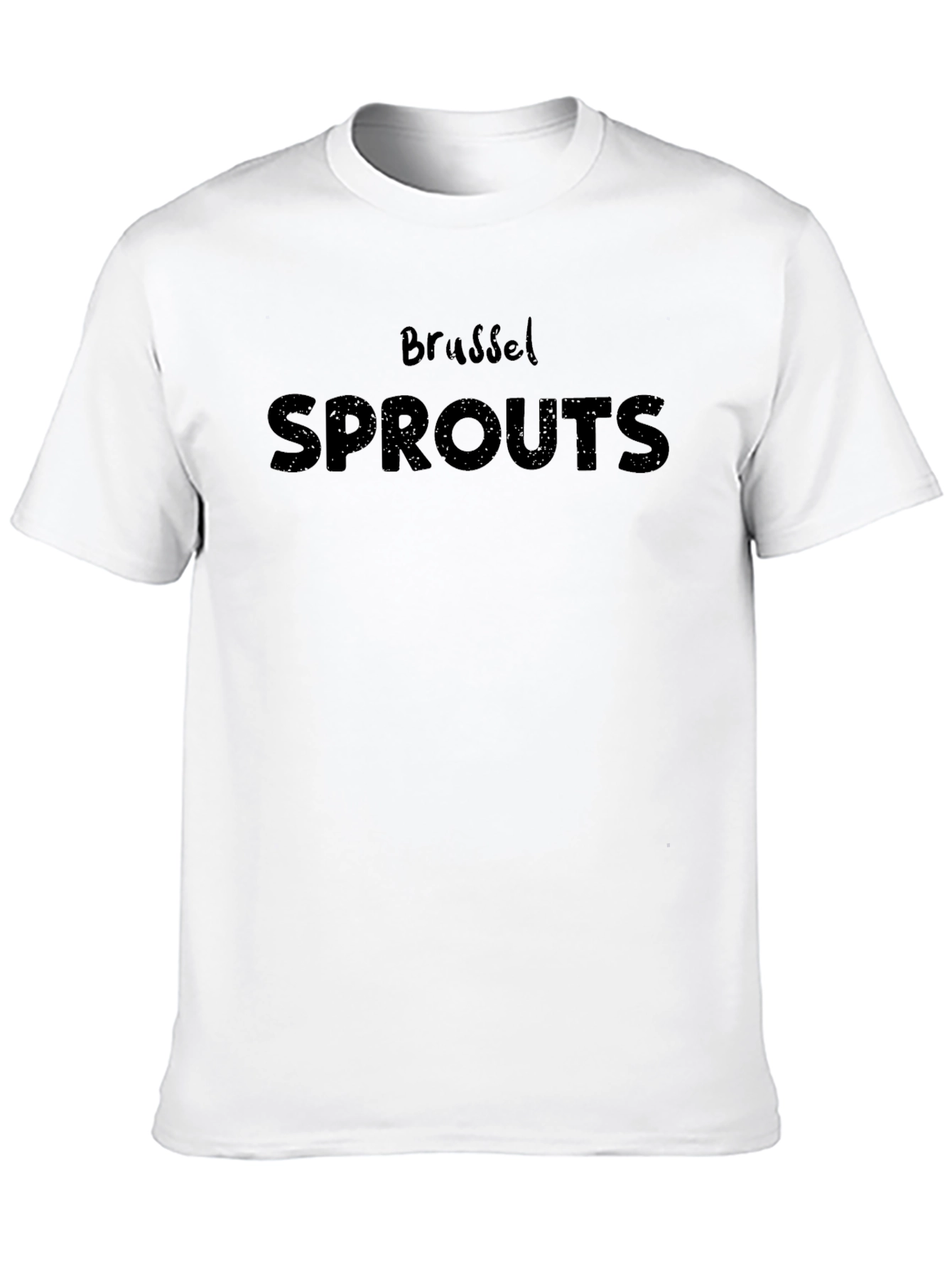 Brussels Sprouts Black Graphic T-Shirt - Novelty Food Tee