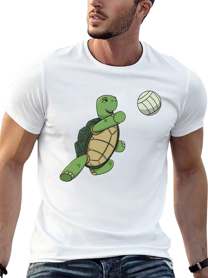 Turtle Playing Volleyball Graphic Tee