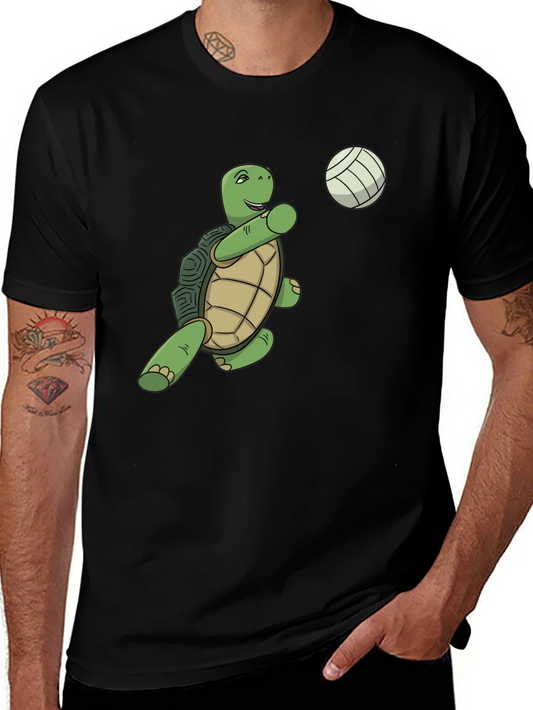 Turtle Playing Volleyball Graphic Tee