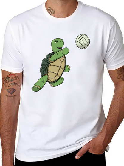 Turtle Playing Volleyball Graphic Tee
