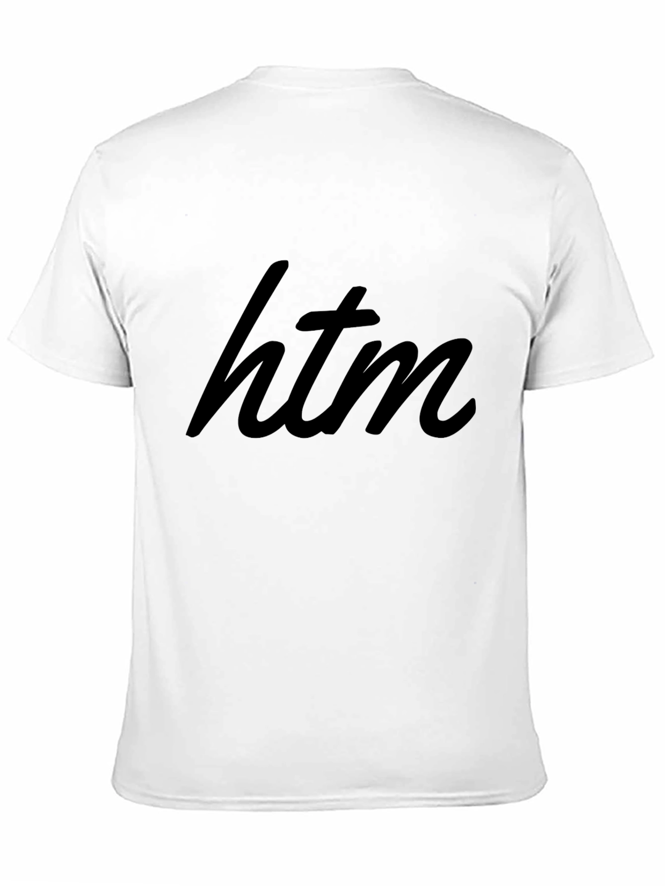 Stylish Black HTM Graphic Tee - Modern Casual Wear