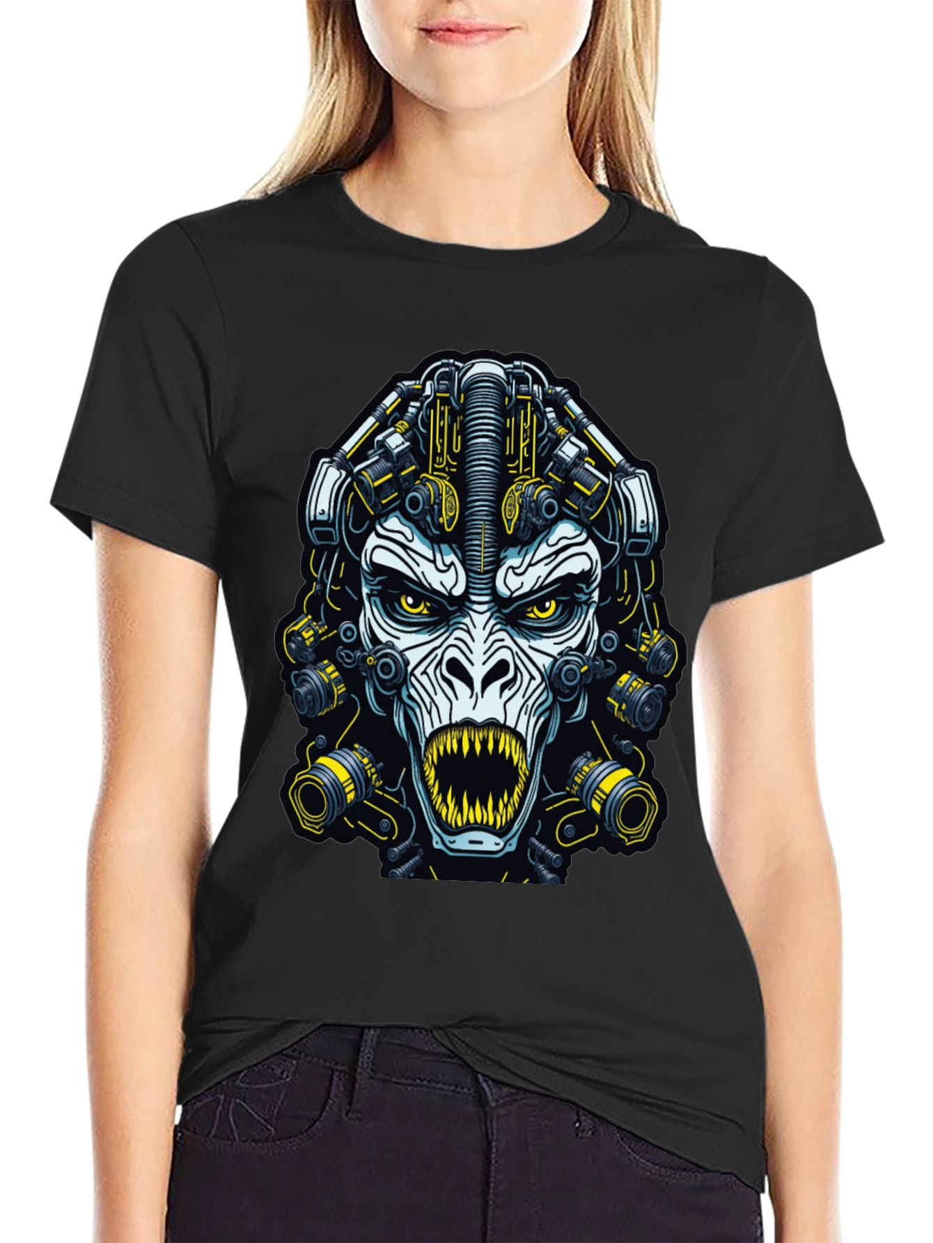 Cyberpunk Ape Graphic T-Shirt