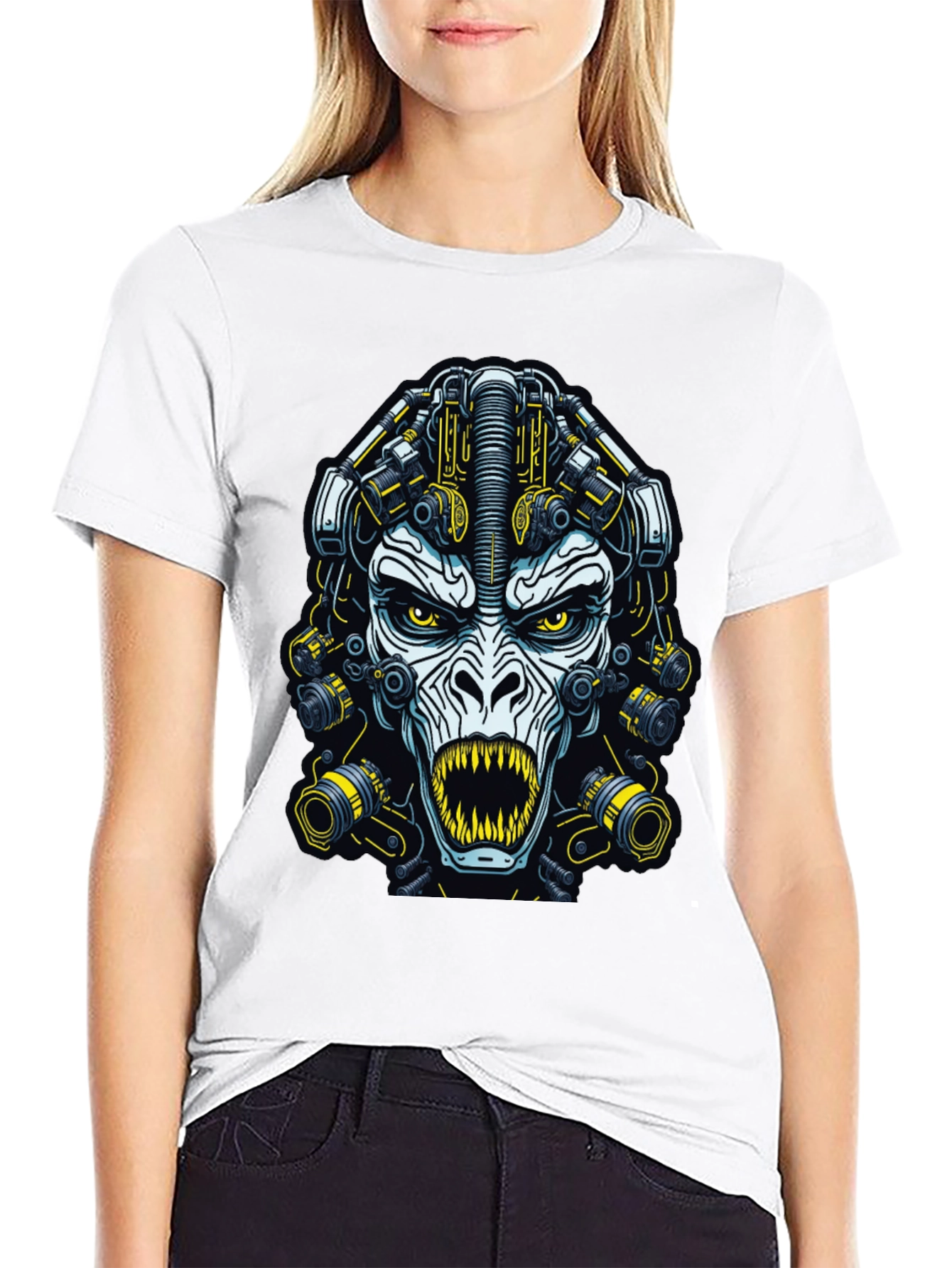 Cyberpunk Ape Graphic T-Shirt