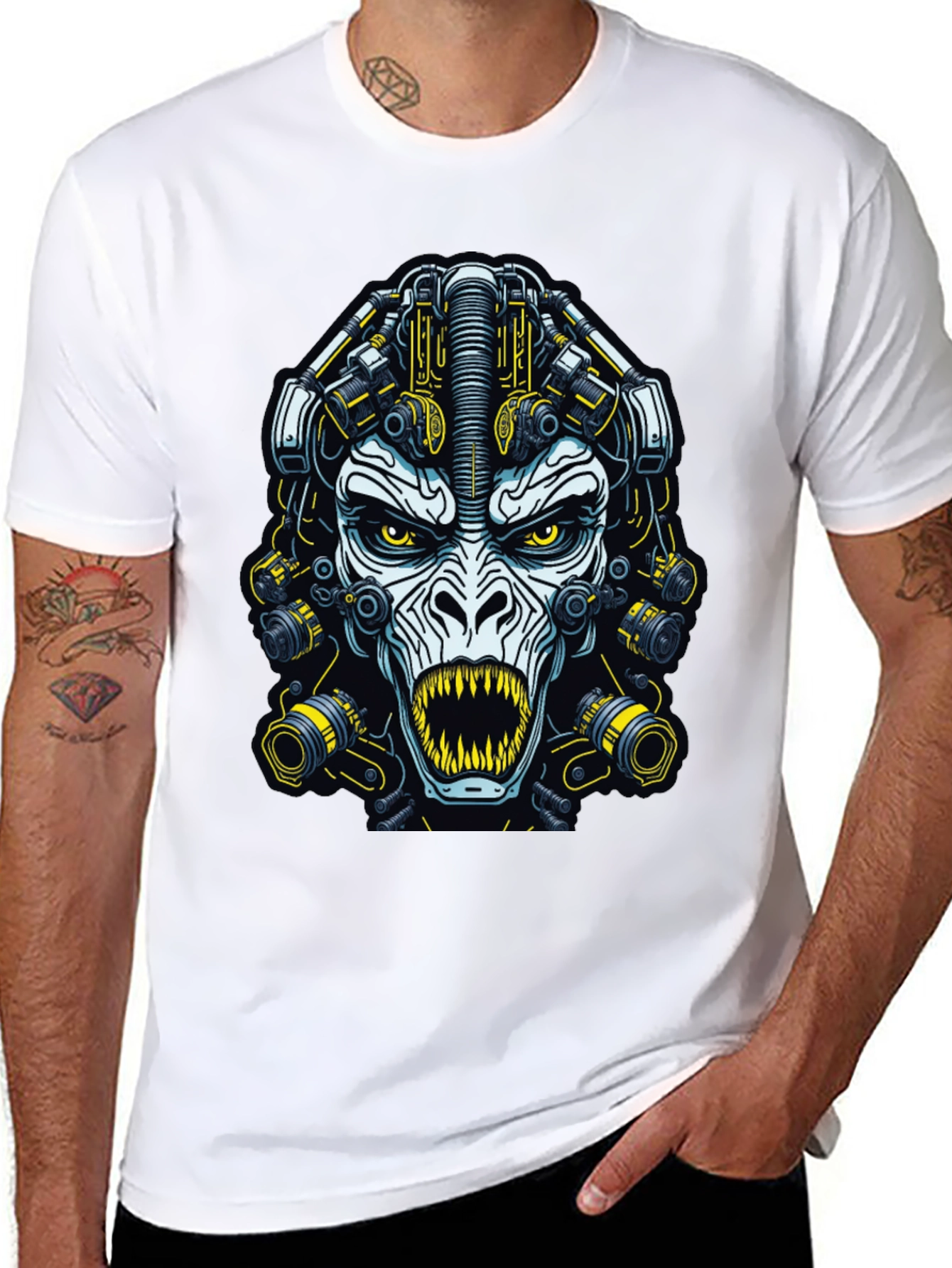 Cyberpunk Ape Graphic T-Shirt