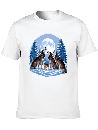 Wolf Pack Moon Graphic Tee - Black