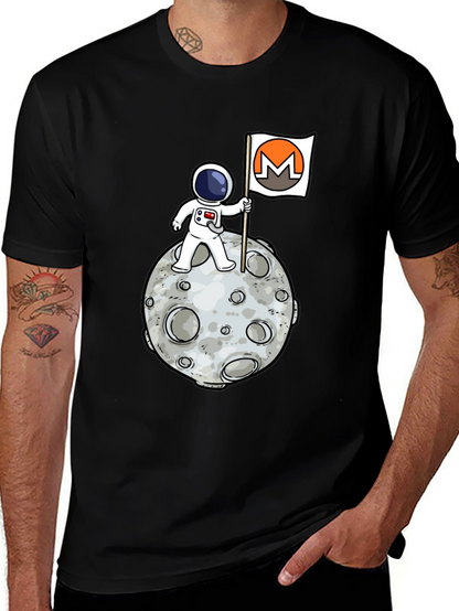 Monero Moon Landing T-Shirt - Crypto Astronaut