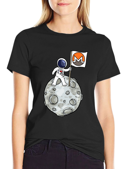 Monero Moon Landing T-Shirt - Crypto Astronaut