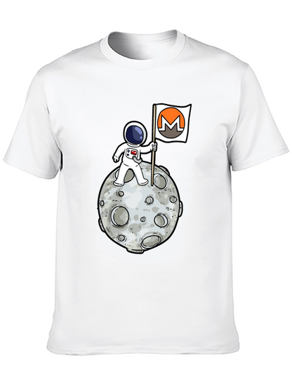 Monero Moon Landing T-Shirt - Crypto Astronaut