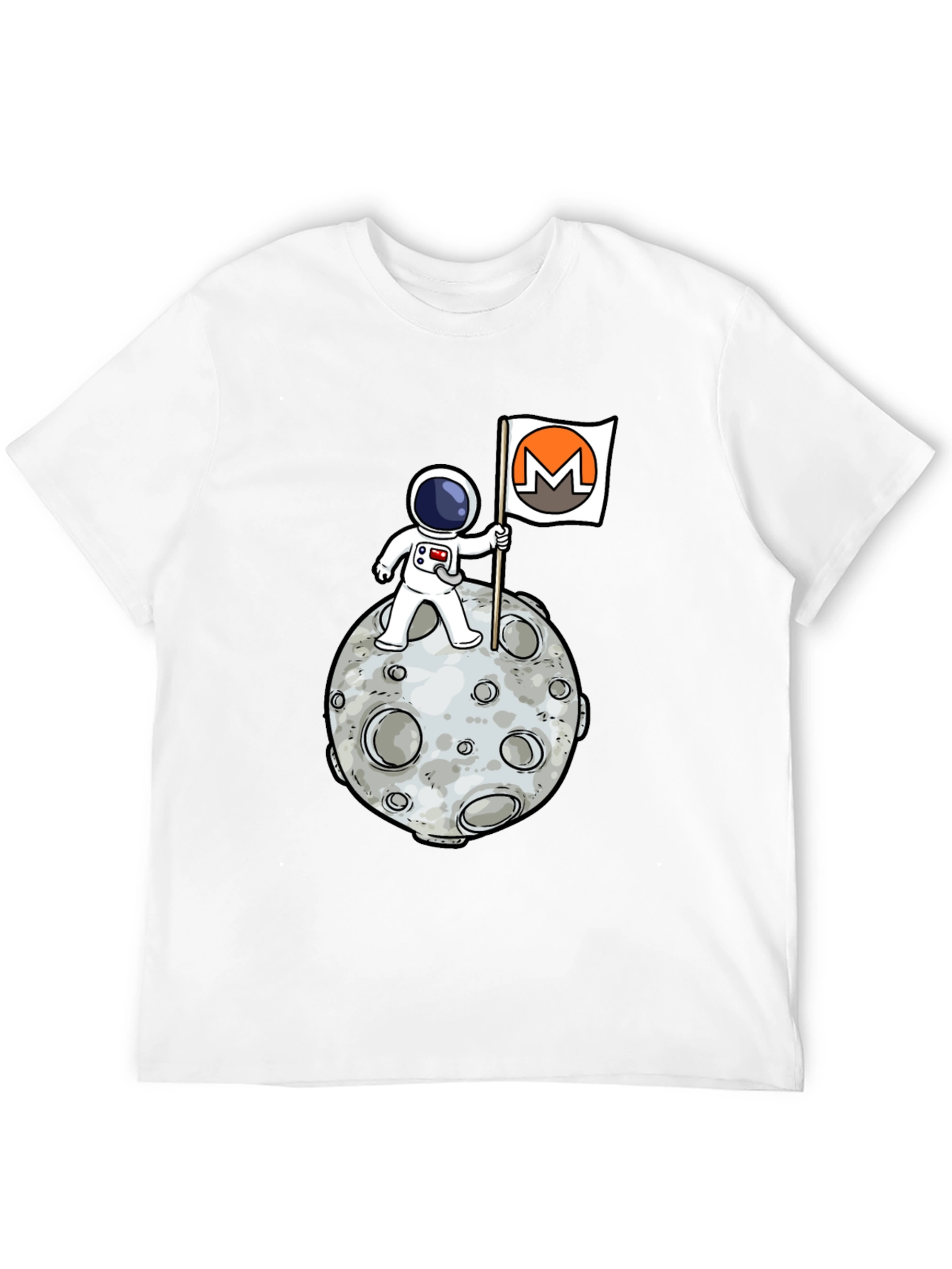 Monero Moon Landing T-Shirt - Crypto Astronaut