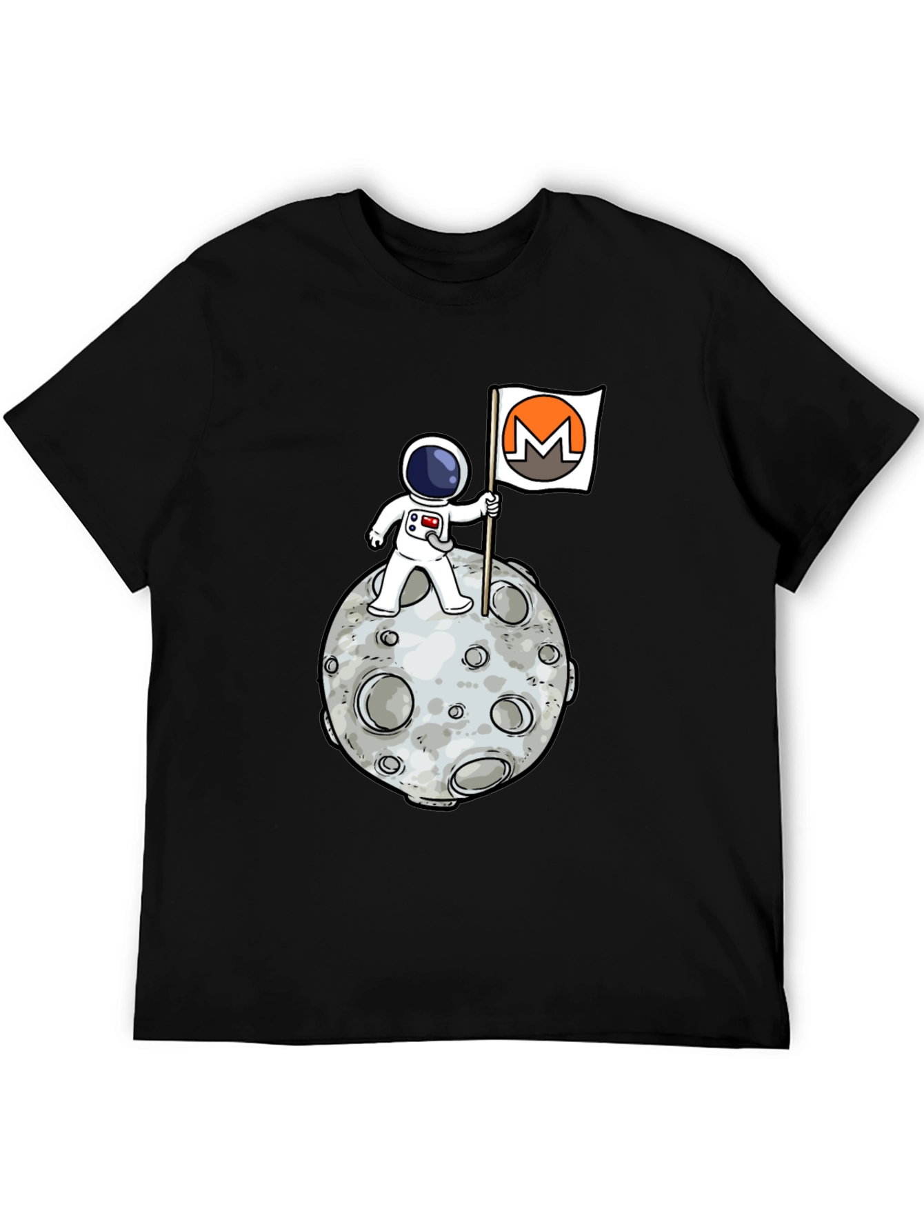 Monero Moon Landing T-Shirt - Crypto Astronaut