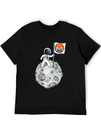 Monero Moon Landing T-Shirt - Crypto Astronaut