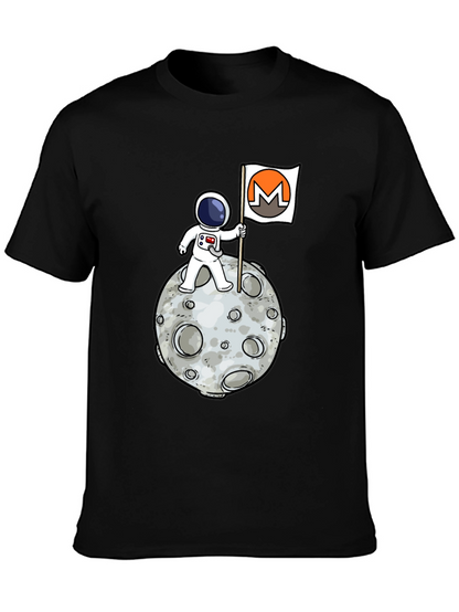 Monero Moon Landing T-Shirt - Crypto Astronaut